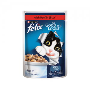 Purina FELIX As good as it looks with Beef in Jelly