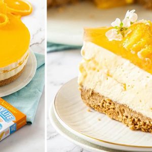 Sugar Free Orange Mango Cheesecake