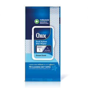 Chux Dual Action Wet Wipes - Ocean Scent