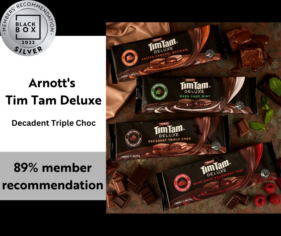 Arnott’s Tim Tam Deluxe Decadent Triple Choc Silver Arnott's Tim Tam Deluxe Decadent Triple Choc Silver