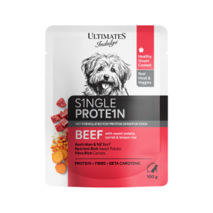 Ultimates Single Protein Beef with Sweet Potato, Carrot & Brown Rice 100g Pouch