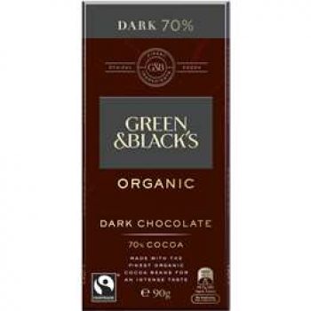 Green & Black’s Organic Dark Chocolate 70% Cocoa 90g