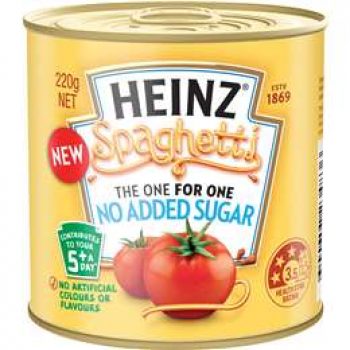Heinz Spaghetti No Added Sugar  220g