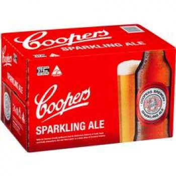 Coopers Sparkling Ale Stubbies 24x375ml case
