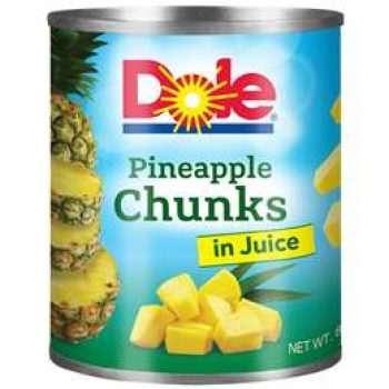 Dole Pineapple Chunks In Juice 822g