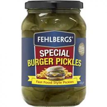 Fehlbergs Burger Pickles  490g