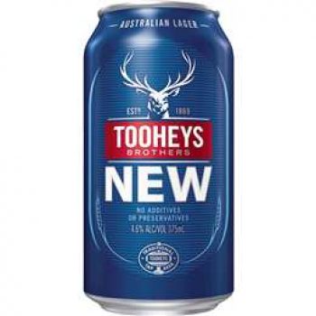 Tooheys New Lager Can 375ml single