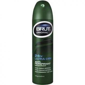 Brut Deodorant Aerosol Anti Perspirant Ultra Dry 150g