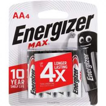 Energizer Max Aa Batteries  4 pack