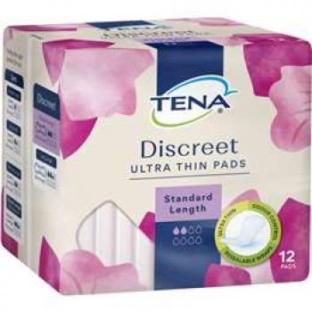 Tena Ultra Thin Pads Standard Length 12 pack