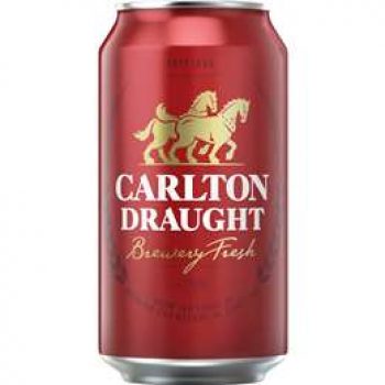 Carlton Draught Lager Can 375ml single