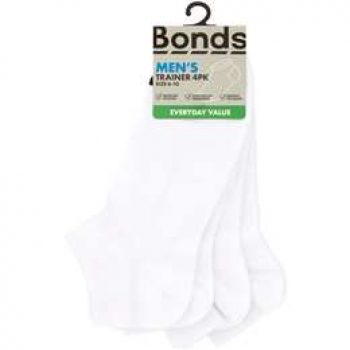 Bonds Mens Trainers Size 6 To 10 4 pack
