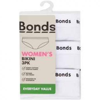 Bonds Womens Bikini Size 14 3 pack