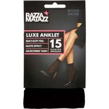 Razzamatazz Luxe Anklet 1 Size Soft Black each