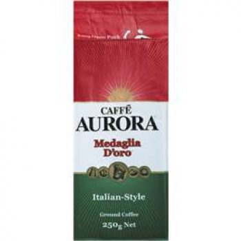 Caffe Aurora Ground Coffee Italian Style 250g