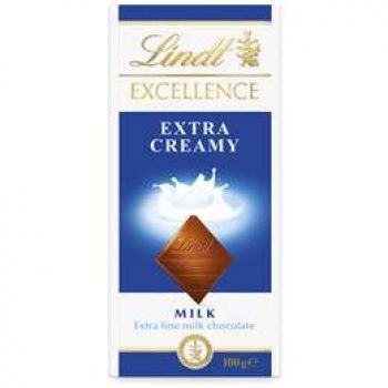 Lindt Excellence Milk Chocolate Extra Creamy 100g block