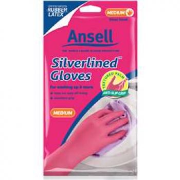 Ansell Gloves Silverlined Medium Size 8 1 pair