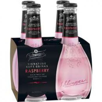 Schweppes Signature Series Raspberry With Brazilian Orange Essence 4 x300ml