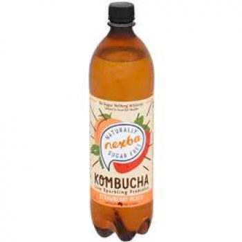 Nexba Strawberry & Peach Kombucha Sugar Free 1l
