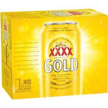 Xxxx Gold Mid Strength Lager Cans 30x375ml case