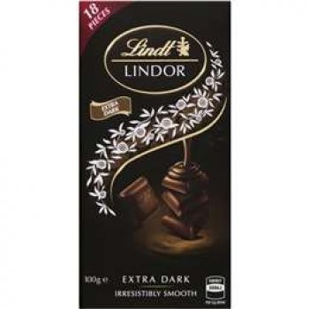 Lindt Lindor Chocolate Block 60% Dark 100g block