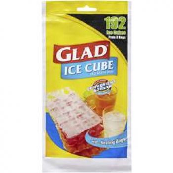Glad Freezer Ice Cube Bag 8 pack