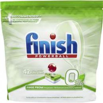 Finish 0% Dishwasher Tablets  42 pack