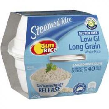 Sunrice Low Gi White Microwave Cup  250g