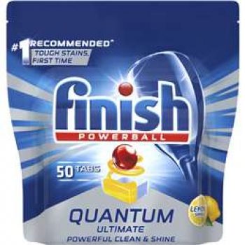 Finish Quantum Ultimate Dishwasher Tablets Lemon Sparkle 50 pack