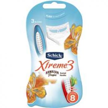 Schick Womens Xtreme 3 Hawaiian Tropic 8 pack