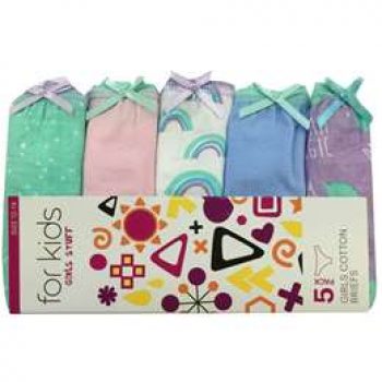 For Kids Girls Briefs Sizes 12-14  5 pack