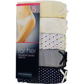 For Her Bikini Assorted 10-12  5 pack