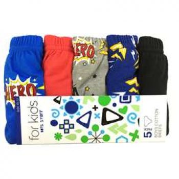 For Kids Boys Briefs Sizes 10-12  5 pack