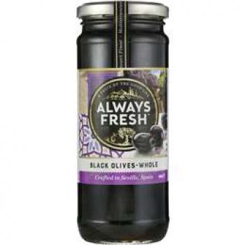 Always Fresh Olives Spanish Black 450g