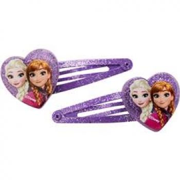 Frozen Heart Hair Clips  2 pack