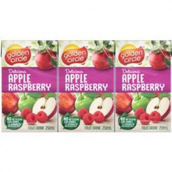 Golden Circle Apple Raspberry Fruit Juice 6x250ml