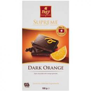 Frey Supreme Dark Orange Chocolate  100g