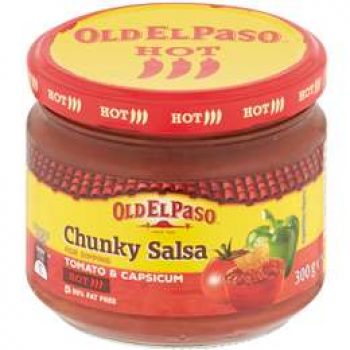 Old El Paso Chunky Tomato Salsa Dip Hot 300g