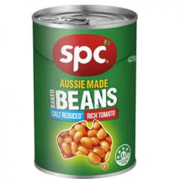 Spc Baked Beans Salt Reduced Tomato Sauce 425g