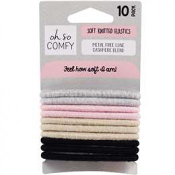 Oh So Comfy Soft Knitted Elastics  10 pack