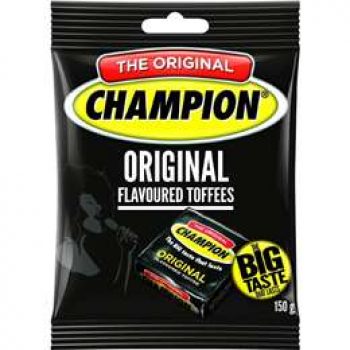 Champion Original Flavoured Toffees  150g