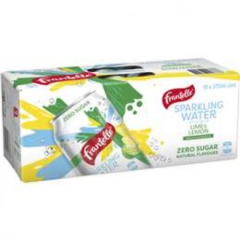 Frantelle Lime & Lemon Sparkling Water  375ml x10 pack