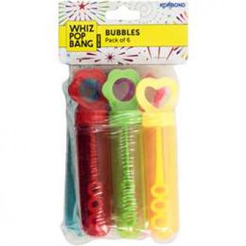 Korbond Party Novelty Bubbles  6 pack