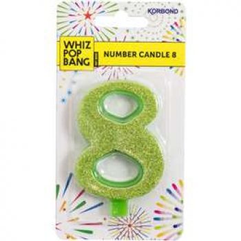 Korbond Party Candle Metallics Number 8 19g