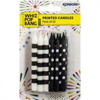 Korbond Party Candles Polka Dot  12 pack