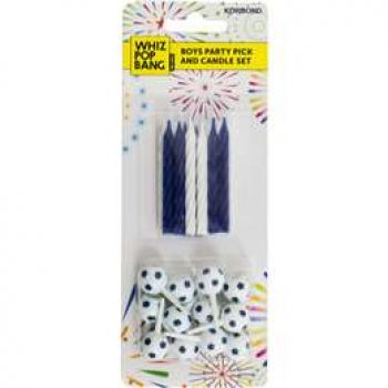 Korbond Boys Party Pick With Candle  set
