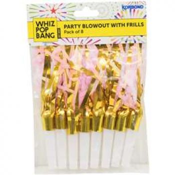 Korbond Party Blowout With Frills  8 pack