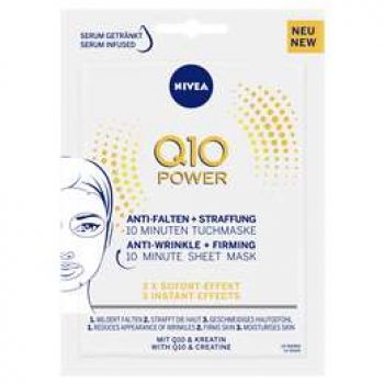 Nivea Q10power Anti-wrinkle&firming Moisturising Sheet Face Mask 1ea