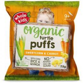 Whole Kids Organic Wholegrain Puffs Turtle 7.5g