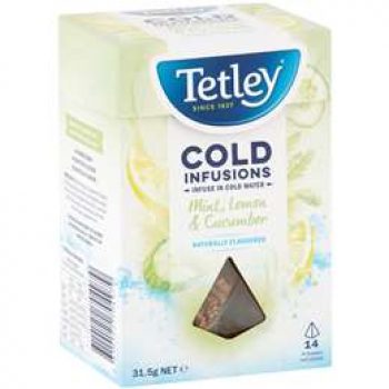 Tetley Cold Infusions Mint Lemon & Cucumber 14 pack